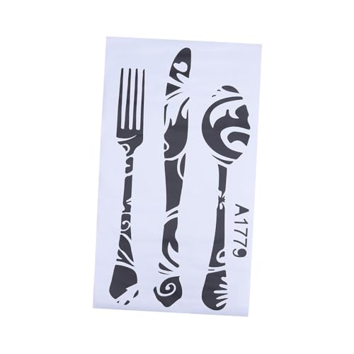 Tofficu Kreativer Wandsticker Messer Löffel Abnehmbar für Wohnzimmer Wandtattoo Küchenwand Aufkleber Fork Wall Decals Modisch und Vielseitig für Glatte Oberflächen von Tofficu