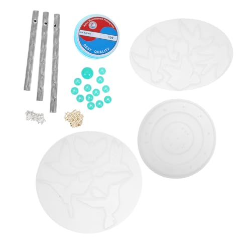 Tofficu Kristall-Epoxy-Form Anhänger Silikonform Windchime Silicon Mold Kit -Silikonschlüsselkettenform Gießformen für Windspiele aus Harz einzigartige Silikonformen Kieselgel von Tofficu