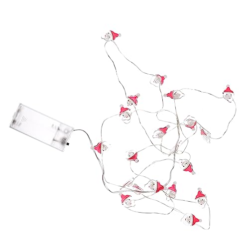 Tofficu LED Lichterkette Weihnachtsmann Form Lichter Warmweiß für Festliche Dekoration für Weihnachten Partys und Gemütliche Zusammenkünfte von Tofficu