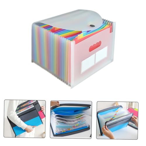Tofficu Lagiger Transparenter Fächermappe mit Abdeckung Leichter Kunststoff organizer Erweiterbarer Aktenordner mit Fächern Tragbarer Dokumententasche für Büro Schreibtischaufbewahrung Tofficu Lagiger Transparenter Fächermappe mit Abdeckung Leichter Kunststoff organizer Erweiterbarer Aktenordner mit Fächern Tragbarer Dokumententasche für Büro Schreibtischaufbewahrung von Tofficu