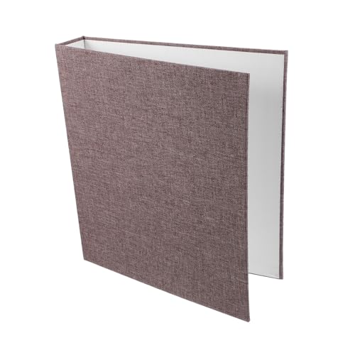 Tofficu Loseblatt-Bucheinband für Bindemittel Notizbücher Zeitschrift Schule tagebuch aktentasche büromaterial Mini-Ringbuch mit 3 Ringen Ringbücher im A4-Format, 3 Ringe Segeltuch Grey von Tofficu