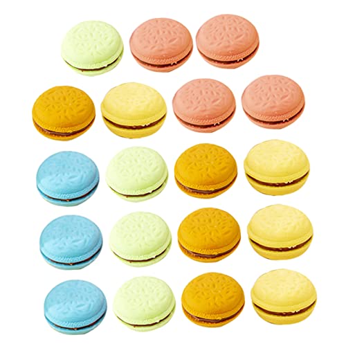 Tofficu Macaron Radiergummis für Kawaii Radierer im Cookie Design Schreibwarenzubehör für Schule und Büro Perfektes für Studenten von Tofficu