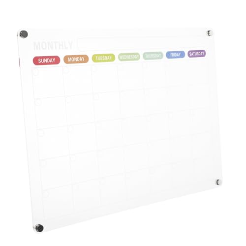 Tofficu Magnetische Planungstafel für den Kühlschrank Wiederverwendbarer Notizblock Kühlschrank Magnetplaner Transparenter Monatskalender Tagesplanungstafel Acrylplatte für Kühlschrank Tofficu Magnetische Planungstafel für den Kühlschrank Wiederverwendbarer Notizblock Kühlschrank Magnetplaner Transparenter Monatskalender Tagesplanungstafel Acrylplatte für Kühlschrank von Tofficu