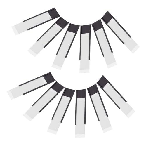 Tofficu Magnetischer Etikettenhalter C-Kanal-Magnetbezeichnungshalter Etikettenhalter für Aktenschränke Magnetische Etikettenrahmen Etikettenhalterstreifen Weicher Magnet aus Gummi von Tofficu