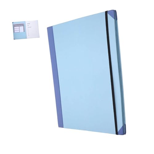 Tofficu Mappe Dateien tragbar Quittungsorganisator Taschenordner-Organizer wichtig mit aktenordner dokumententasche Dokumentenorganisator Aktenhalter im Büro Quittungsinhaber Papier Blue von Tofficu