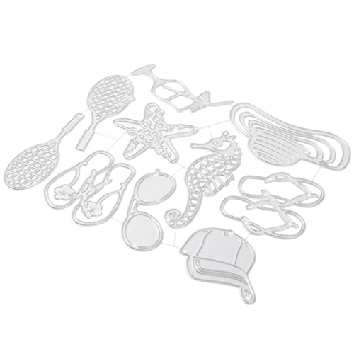 Tofficu Metall Stanzformen Strand Motive Langlebig für DIY Karten Scrapbooking Fotoalbum Präzise Schneideformen Kreative Bastelarbeiten Tofficu Metall Stanzformen Strand Motive Langlebig für DIY Karten Scrapbooking Fotoalbum Präzise Schneideformen Kreative Bastelarbeiten von Tofficu