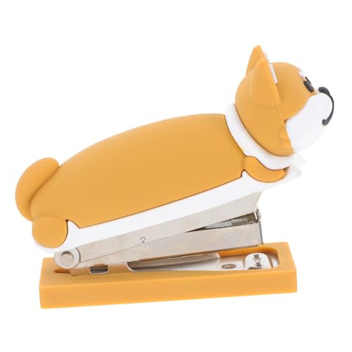 Tofficu Mini Hefter Hundeform für Tragbares Niedliches Büroheftgerät aus für Schule und Büro Multifunktional und Leicht zu Transportieren von Tofficu