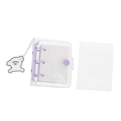 Tofficu Mini Ringbuch Notizbuch Transparent PVC Hülle mit Kariertem Loose Leaf Papier DIY Scrapbook Inklusive Aufbewahrungstasche und Schlüsselanhänger für Alltag Tofficu Mini Ringbuch Notizbuch Transparent PVC Hülle mit Kariertem Loose Leaf Papier DIY Scrapbook Inklusive Aufbewahrungstasche und Schlüsselanhänger für Alltag von Tofficu