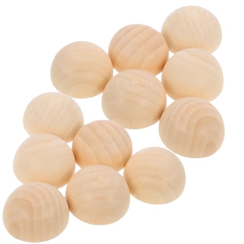 Tofficu Mini-halbholzperlen: 20 Stück Halbkugel-spielzeug für Heimwerkerarbeiten. Unfertige Runde Gespaltene Holzkugeln für Kunst, Farbe, Dekoration Und Projekte. 40 Mm Mini-holzkugeln Tofficu Mini-halbholzperlen: 20 Stück Halbkugel-spielzeug für Heimwerkerarbeiten. Unfertige Runde Gespaltene Holzkugeln für Kunst, Farbe, Dekoration Und Projekte. 40 Mm Mini-holzkugeln von Tofficu