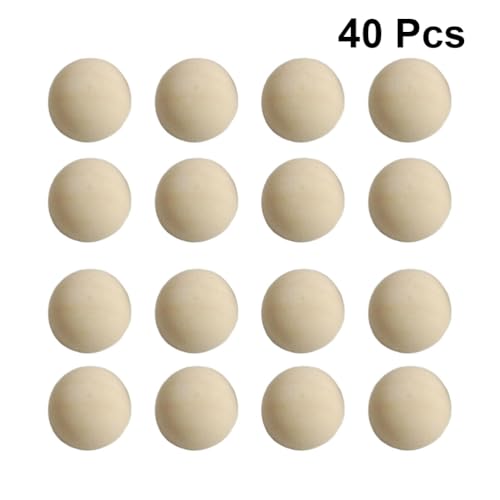Tofficu Mini-halbholzperlen: 40 Stück Halbkugel-spielzeuge für Heimwerkerarbeiten. Unfertige Runde Gespaltene Holzkugeln für Kunst, Farbe, Dekoration Und Projekte. 25 Mm Mini-holzkugeln Tofficu Mini-halbholzperlen: 40 Stück Halbkugel-spielzeuge für Heimwerkerarbeiten. Unfertige Runde Gespaltene Holzkugeln für Kunst, Farbe, Dekoration Und Projekte. 25 Mm Mini-holzkugeln von Tofficu