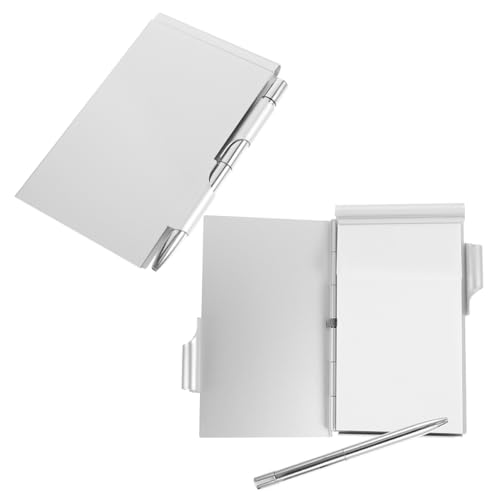 Tofficu Mini-notizbuchhalter Aus Aluminium Metall-notizblock Und Stiftset Tragbares Tagebuch Shell-metallblock Notizbuch Tofficu Mini-notizbuchhalter Aus Aluminium Metall-notizblock Und Stiftset Tragbares Tagebuch Shell-metallblock Notizbuch von Tofficu