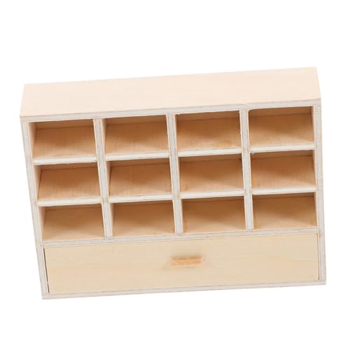 Tofficu Miniaturmöbel Holzschrank mit Schubladen Realistischer Mini Organizer für Puppenhausdekoration im Wohnzimmer und Schlafzimmer Unbehandeltes Holz für DIY Projekte Tofficu Miniaturmöbel Holzschrank mit Schubladen Realistischer Mini Organizer für Puppenhausdekoration im Wohnzimmer und Schlafzimmer Unbehandeltes Holz für DIY Projekte von Tofficu