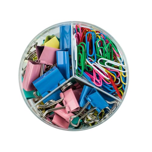 Tofficu Multifunktionale Büroklammern Starke Metallklammern mit Festem Halt Bunte Aktenklammern für Dokumentenorganisation Wiederverwendbare Papierclips für Schule Büro Zufällige Farbe Tofficu Multifunktionale Büroklammern Starke Metallklammern mit Festem Halt Bunte Aktenklammern für Dokumentenorganisation Wiederverwendbare Papierclips für Schule Büro Zufällige Farbe von Tofficu
