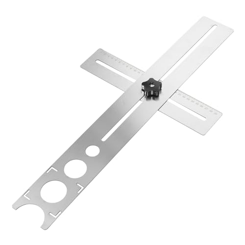Tofficu Multifunktionaler Keramischer Fliesenloch Locator Robustes Dickes Präzisionslineal für Marmor und Glasbohrungen Tragbares Stanzwerkzeug für Exakte Fliesenöffnungen Tofficu Multifunktionaler Keramischer Fliesenloch Locator Robustes Dickes Präzisionslineal für Marmor und Glasbohrungen Tragbares Stanzwerkzeug für Exakte Fliesenöffnungen von Tofficu