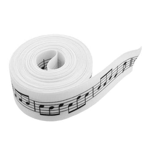 Tofficu Musiknoten Geschenkband Yards Bedrucktes Satinband für Geburtstags und Festtagsdekorationen zum Einpacken von Geschenken für Kreative Bastelprojekte Tofficu Musiknoten Geschenkband Yards Bedrucktes Satinband für Geburtstags und Festtagsdekorationen zum Einpacken von Geschenken für Kreative Bastelprojekte von Tofficu