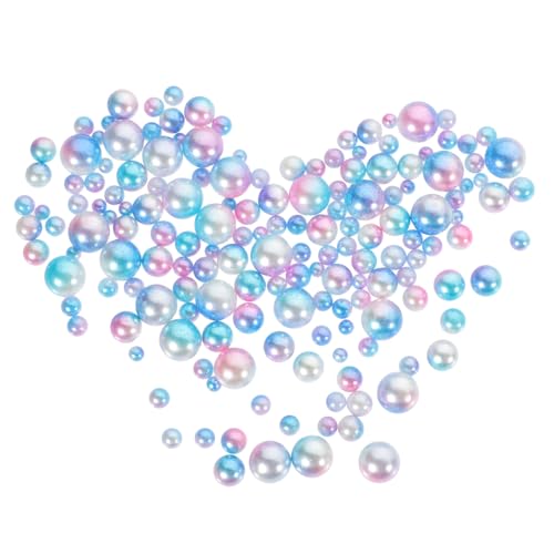 Tofficu No Hole Perlenset Farbverlauf Fake Pearls für DIY Schmuck Basteln und Vasenfüllung Dekorative Bastelperlen für Tischdeko und Floristik Tofficu No Hole Perlenset Farbverlauf Fake Pearls für DIY Schmuck Basteln und Vasenfüllung Dekorative Bastelperlen für Tischdeko und Floristik von Tofficu