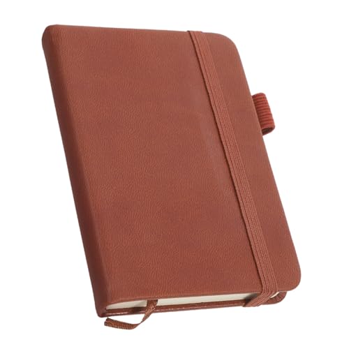 Tofficu Notizbuch schreibheft schreibutensilien Notizheft Notizblock Schule Spiral- gefüttert Pads Taschentagebuch Bürobedarf kleines Tagebuch Notizbücher Notizbilder Papier Brown von Tofficu