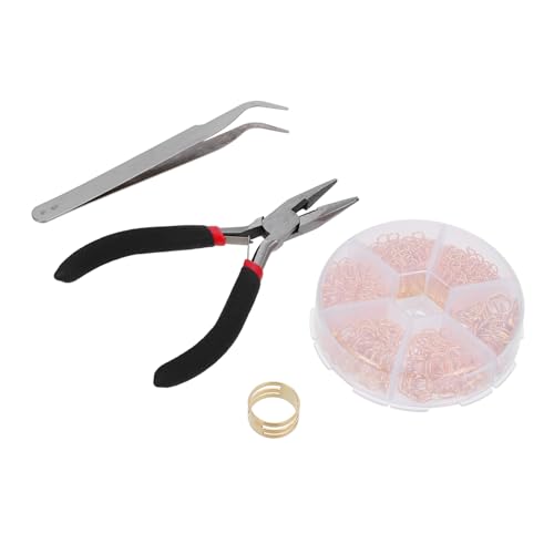 Tofficu Offene Biegeringe Set Goldfarben DIY Schmuckverbinder für Armbänder Halsketten Schlüsselanhänger Basteln Handarbeit Zubehör von Tofficu