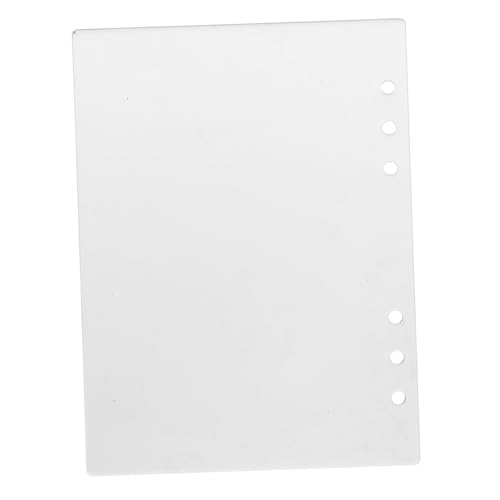Tofficu Ordnerabdeckung Notebook-hülle Zeitschrifteneinband Mit Losen Blättern Wiederverwendbares Notizbuch -cover Einband Für Loseblatt-notizbücher Notizblock-ordner Weiß Acryl Tofficu Ordnerabdeckung Notebook-hülle Zeitschrifteneinband Mit Losen Blättern Wiederverwendbares Notizbuch -cover Einband Für Loseblatt-notizbücher Notizblock-ordner Weiß Acryl von Tofficu