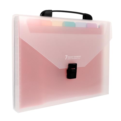 Tofficu Organtasche Veranstalter Ordner farbig bürobedarf dokumententasche Papierdokumenten-Organizer Büro-Datei-Organizer aktenmappe Organisator aus Papier Aktentasche sortieren Plastik von Tofficu