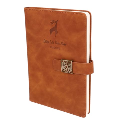 Tofficu PU Notizbuch mit Hochwertigem Kreatives Journal für Studierende und Büro Einfacher und Stilvoller Planer für Meetings und Notizen von Tofficu