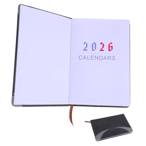 Tofficu PU Notizbuch mit Monatsregister Vielseitiger Planer für Notizen Journaling und Organisation Langlebig und Elegant für Büro und Persönliche Nutzung von Tofficu