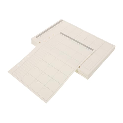 Tofficu Planer Nachfüllpapier Ringbuch Einlagen Tages- Wochen- Monatsplaner Refills Leichtes Kompaktes Planerpapier für Schule Büro Alltag Geeignet für Organizer von Tofficu