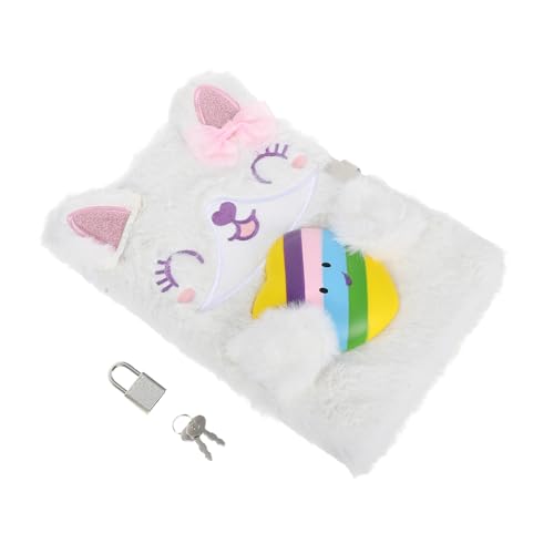 Tofficu Plüsch Cover Tagebuch mit Schloss für Mädchen Fuzzy Tagebuch für Cartoon Schreibbuch für Schule Reisen und Büro Tofficu Plüsch Cover Tagebuch mit Schloss für Mädchen Fuzzy Tagebuch für Cartoon Schreibbuch für Schule Reisen und Büro von Tofficu