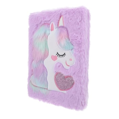 Tofficu Plüsch Notizbuch Einhorn Cartoon Flauschiger Tagebuch Notizblock für Mädchen Studenten Tragbar Weich Tofficu Plüsch Notizbuch Einhorn Cartoon Flauschiger Tagebuch Notizblock für Mädchen Studenten Tragbar Weich von Tofficu