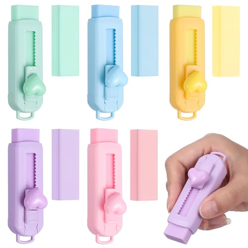 Niedliche Radiergummi-abdeckung 5er-pack Einziehbare Radiergummis Schulbedarf Robust Für Jungen Und Mädchen Niedliche Radiergummi-abdeckung 5er-pack Einziehbare Radiergummis Schulbedarf Robust Für Jungen Und Mädchen von Tofficu