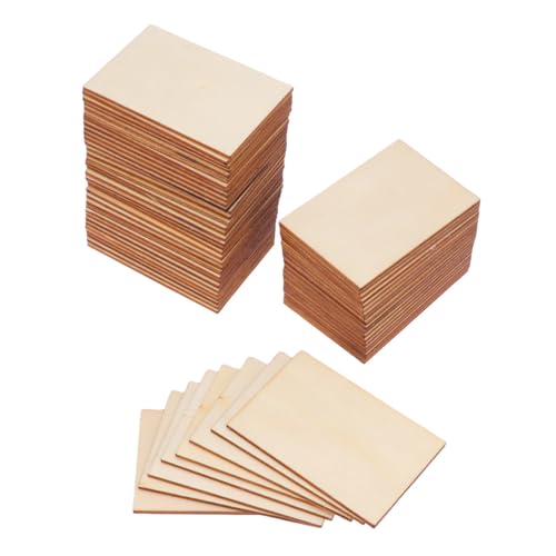 Tofficu 60er-Pack unfertige Holzrechtecke zum Basteln, 7,6 x 5,1 cm Holzstücke zum Malen, für DIY-Projekte, Dekorationen, Gravuren Tofficu 60er-Pack unfertige Holzrechtecke zum Basteln, 7,6 x 5,1 cm Holzstücke zum Malen, für DIY-Projekte, Dekorationen, Gravuren von Tofficu