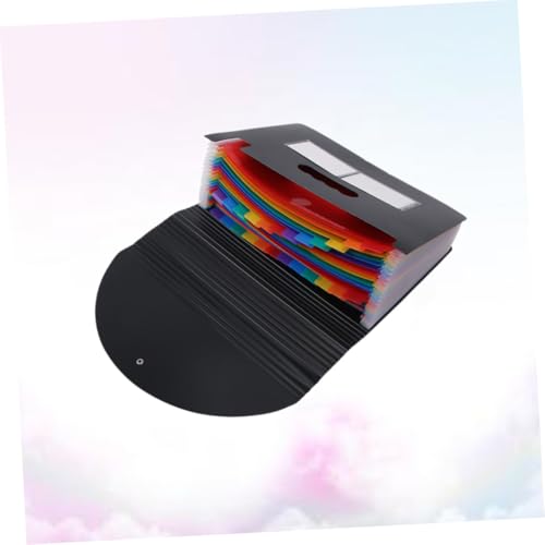 Tofficu Regenbogen Fächermappe Lagig Leichter Robuster Kunststoff Aktenordner Tragbarer Dokumenten Organizer für Büro Schule Zuhause Erweiterbarer Mehrschicht Ordner mit Hoher Kapazität von Tofficu