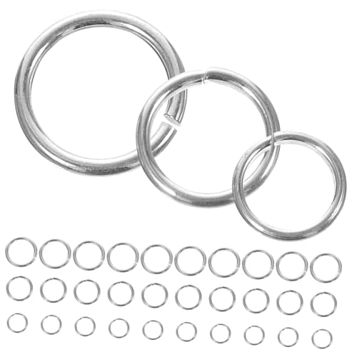 Tofficu Reine Silber Sprungringe Offene Biegeringe für Schmuckherstellung DIY Armband Halskette Zubehör für Handgefertigte Schmuckprojekte Tofficu Reine Silber Sprungringe Offene Biegeringe für Schmuckherstellung DIY Armband Halskette Zubehör für Handgefertigte Schmuckprojekte von Tofficu