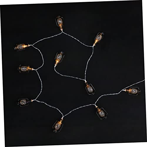 Tofficu Retro LED Kerosinlampe Lichterkette Teilig Stilvolle Dekoration für Halloween Garten und Partybeleuchtung Langlebig und für Stimmungsvolle Anlässe von Tofficu