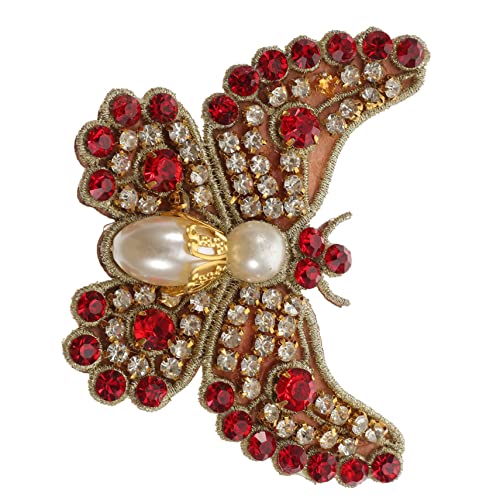 Tofficu Rote Schmetterling Bügelflicken DIY Applikation Strass Schuh Patch für Kleidung Jacken Taschen Reparatur und Verzierung Tofficu Rote Schmetterling Bügelflicken DIY Applikation Strass Schuh Patch für Kleidung Jacken Taschen Reparatur und Verzierung von Tofficu