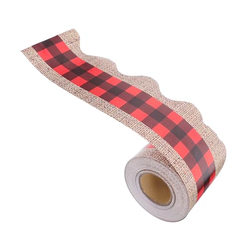 Tofficu Rote und Schwarze Karomuster Rahmenpapier Dekorative Bulletin Board Border Rolls Vielseitige Tafeldekoration für Klassenraum Büro und Feiertagsgestaltung Tofficu Rote und Schwarze Karomuster Rahmenpapier Dekorative Bulletin Board Border Rolls Vielseitige Tafeldekoration für Klassenraum Büro und Feiertagsgestaltung von Tofficu