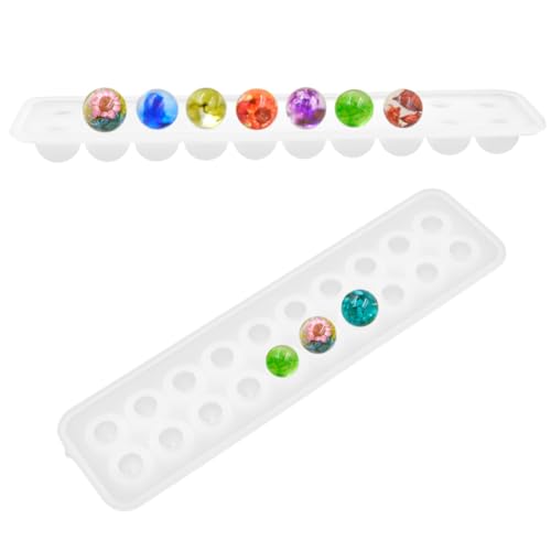 Tofficu Runde Silikonform Schmuck Gießform für DIY Basteln Epoxidharz Anhänger und Armband Herstellung Einfach zu Reinigen Handgefertigte Perlenform für Kreative Geschenkideen Tofficu Runde Silikonform Schmuck Gießform für DIY Basteln Epoxidharz Anhänger und Armband Herstellung Einfach zu Reinigen Handgefertigte Perlenform für Kreative Geschenkideen von Tofficu