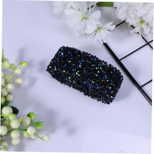 Tofficu Schwarzes und Blaues Strass Mesh Band mit Selbstklebendem Rückseitenkleber Kristall Strassband Dekoratives Hochzeitsgürtel Accessoire für Brautkleider und Abendmode Tofficu Schwarzes und Blaues Strass Mesh Band mit Selbstklebendem Rückseitenkleber Kristall Strassband Dekoratives Hochzeitsgürtel Accessoire für Brautkleider und Abendmode von Tofficu