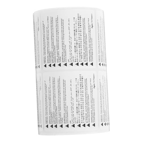 Tofficu Selbstklebende Erstickungswarnetiketten für Versandpakete Praktische Aufkleber für Verpackungen Einfach Anzubringen Geeignet für Glatte Oberflächen Tofficu Selbstklebende Erstickungswarnetiketten für Versandpakete Praktische Aufkleber für Verpackungen Einfach Anzubringen Geeignet für Glatte Oberflächen von Tofficu