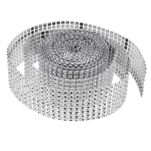 Tofficu Silbernes Reihiges Strassnetzband zum Zuschneiden Funkelndes Kristall Dekoband für Kostüme Bekleidung Geschenkverpackungen und Bastelprojekte Tofficu Silbernes Reihiges Strassnetzband zum Zuschneiden Funkelndes Kristall Dekoband für Kostüme Bekleidung Geschenkverpackungen und Bastelprojekte von Tofficu