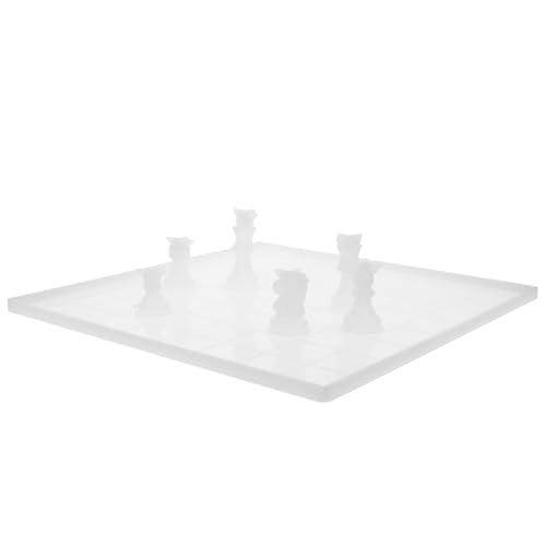 Tofficu Silikon DIY Schachformen Schachfiguren Gussformen Set mit Großem Schachbrett Langlebig Geruchsfrei für Individuelle Bastelarbeiten und Personalisierte Schachsets von Tofficu