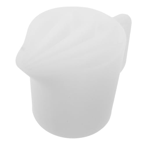 Tofficu Silikon Mischbecher mit Griff Geteilte Fächer für Resin und Acrylfarbe Wiederverwendbarer Silikon Splittbecher für Epoxidharz Mischung Ergonomisch Auslaufsicher Vielseitig für Diy von Tofficu