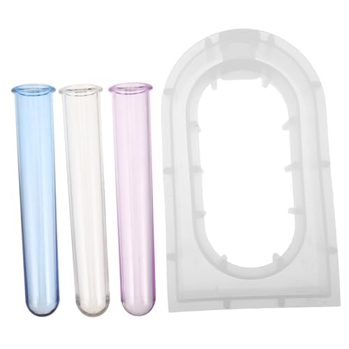 Tofficu Silikon Vasenform für Hydroponische Pflanzen mit Testrohren Diy Epoxidharz Gießform für Kreative Deko und Pflanzhaltung im Home Office von Tofficu