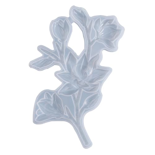 Tofficu Silikonform Blumenzweig Gießform für DIY Harz Schmuck Kreative Flexible Transparente Silikonform für Handwerk und Basteln von Tofficu