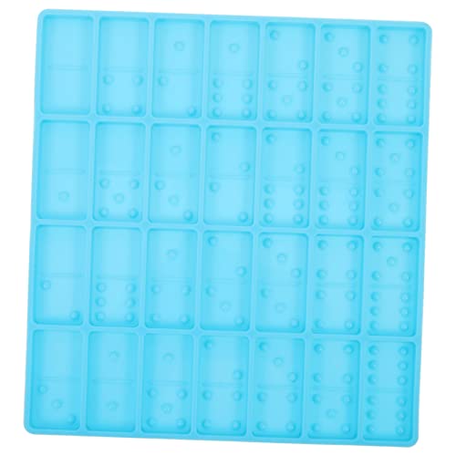 Tofficu Silikonform Domino DIY Epoxidharz Gießform Resin Basteln Wiederverwendbar Blau für Kunstharz Handwerk von Tofficu