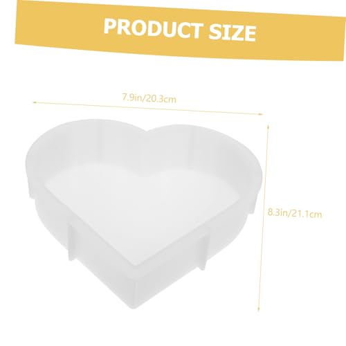 Tofficu Silikonform Herzform DIY Gießform für Dekoration Haushaltsform Flexibles Sicheres Material Wiederverwendbar für Kerzen Gießen und Bastelarbeiten von Tofficu