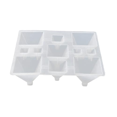 Tofficu Silikonform Pyramidengitter für DIY Kristall Epoxidharz Fondant Kuchen Backen Hitzebeständig Antihaftbeschichtet Vielseitig für Süßigkeiten und Bastelprojekte von Tofficu