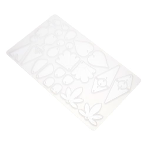 Tofficu Silikonform für Epoxidharz Schmuck DIY Flexibles Reißfestes Harz Gießform mit Ahornblatt Herz Anhänger für Ohrringe und Anhänger Langlebig und Leicht zu Reinigen von Tofficu