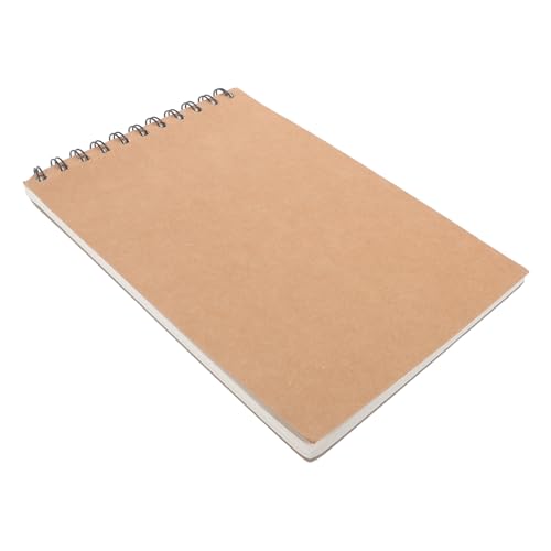 Tofficu Skizzenbuch Spiralbindung Tragbares Notizbuch für Studenten Skizzenpapier Kraftpapier Robuste Konstruktion für Zeichnen Malen Skizzieren für Kreative Köpfe von Tofficu