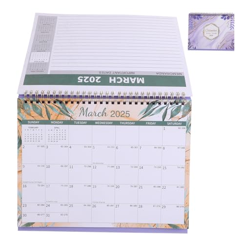 Tofficu Stehender Tischkalender Englisch Monatsplaner Akademisches Jahr Flip Kalender Notizblock Multifunktional für Büro Schule Home Geschenk Tofficu Stehender Tischkalender Englisch Monatsplaner Akademisches Jahr Flip Kalender Notizblock Multifunktional für Büro Schule Home Geschenk von Tofficu